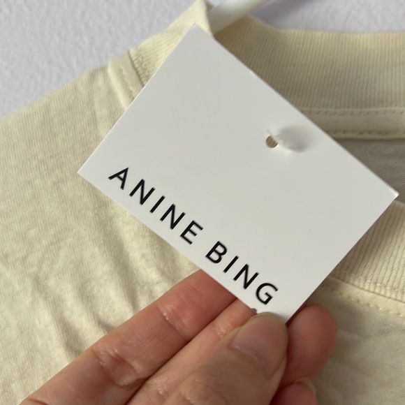 NWT Anine Bing Milo Tee Black Eagle Vintage Inspired Tee Small - Picture 7 of 12